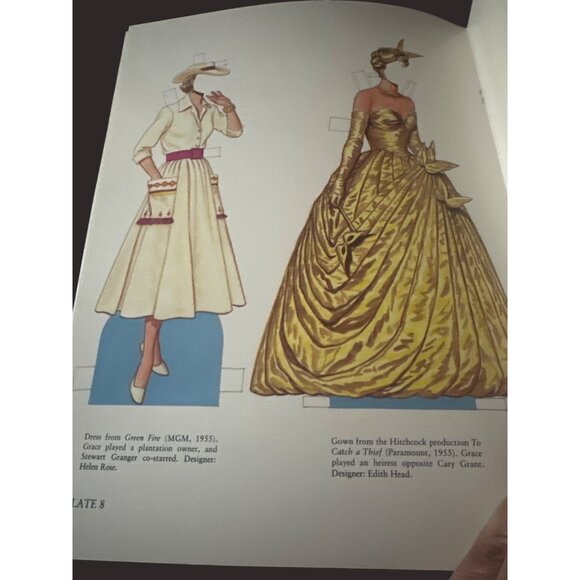 Grace Kelly Paper Dolls In Full Color By Tom Tierney 1986 Dover Publication uncu - Picture 4 of 7